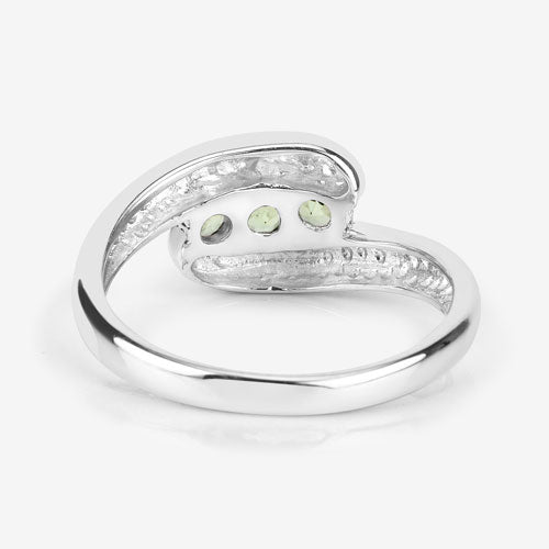 Bids.com 0.56 Carat Genuine Peridot .925 Sterling Silver Ring Rings White Smoke size 13.00,size 14.00,size 11.00,size 12.00,size 6.00,size 7.00,size 8.00,size 9.00,size 6.50,size 5.00,size 12.50