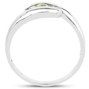 Bids.com 0.56 Carat Genuine Peridot .925 Sterling Silver Ring Rings White Smoke size 13.00,size 14.00,size 11.00,size 12.00,size 6.00,size 7.00,size 8.00,size 9.00,size 6.50,size 5.00,size 12.50