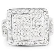 Bids.com 0.61 Carat Genuine White Diamond .925 Sterling Silver Ring Rings Lavender size 6.00,size 7.00,size 8.00,size 9.00
