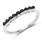 Bids.com 0.32 Carat Genuine Multi Diamond .925 Sterling Silver Ring Rings White Smoke size 6.00,size 7.00,size 8.00,size 9.00