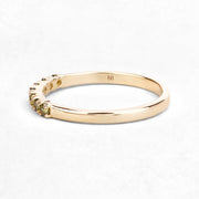 Bids.com 0.22 Carat Genuine Dark Yellow Diamond 14K Yellow Gold Ring (I1-I2) Rings White Smoke size 7.00,size 6.00,size 8.00