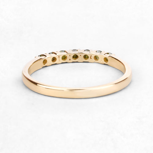 Bids.com 0.22 Carat Genuine Dark Yellow Diamond 14K Yellow Gold Ring (I1-I2) Rings White Smoke size 7.00,size 6.00,size 8.00