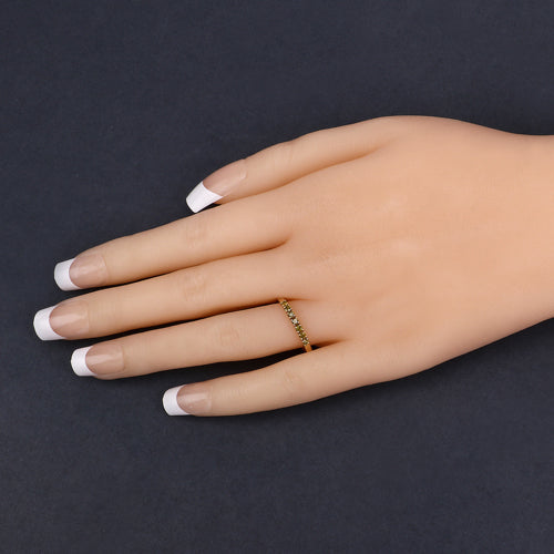 Bids.com 0.22 Carat Genuine Dark Yellow Diamond 14K Yellow Gold Ring (I1-I2) Rings Tan size 7.00,size 6.00,size 8.00