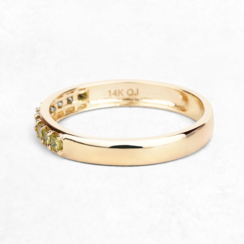 Bids.com 0.27 Carat Genuine Yellow Diamond 14K Yellow Gold Ring (SI1-SI2) Rings White Smoke size 7.00,size 6.00,size 8.00