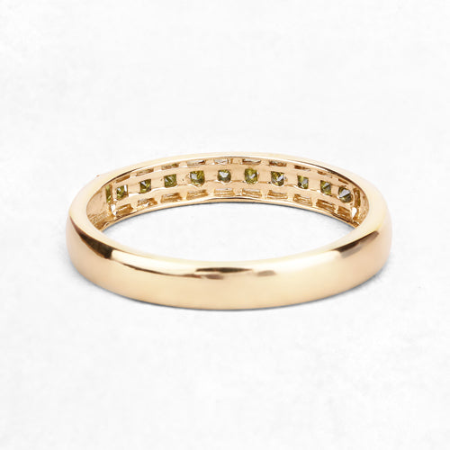 Bids.com 0.27 Carat Genuine Yellow Diamond 14K Yellow Gold Ring (SI1-SI2) Rings White Smoke size 7.00,size 6.00,size 8.00