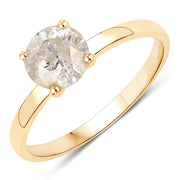 Bids.com 1.25 Carat Genuine TLC Diamond 14K Yellow Gold Ring Rings White Smoke size 7.00,size 6.00,size 8.00
