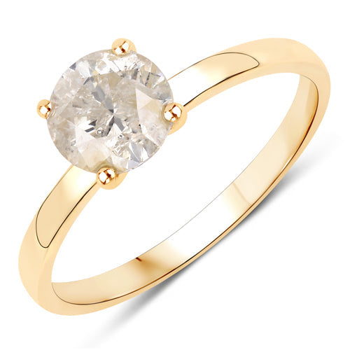 Bids.com 1.25 Carat Genuine TLC Diamond 14K Yellow Gold Ring Rings White Smoke size 7.00,size 6.00,size 8.00