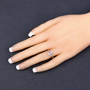 Bids.com 0.81 Carat Genuine Morganite and White Diamond 14K Rose Gold Ring Rings Navajo White size 7.00,size 6.00,size 8.00,size 9.00