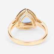 Bids.com 1.58 Carat Genuine Aquamarine and White Diamond 14K Yellow Gold Ring Rings White Smoke size 6.00,size 7.00,size 8.00