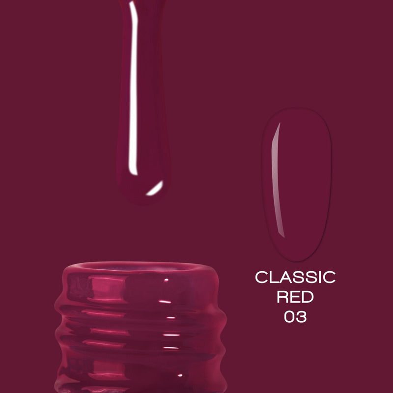 nbmsupply ELITE EMBRACE Professional Color Gel Classic RED 03 10ml ECGCR0310 Brown