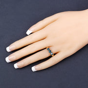 Bids.com 1.03 Carat Genuine Blue Diamond 14K Yellow Gold Ring Rings Dark Slate Gray size 6.00,size 7.00,size 8.00