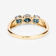 Bids.com 1.03 Carat Genuine Blue Diamond 14K Yellow Gold Ring Rings White Smoke size 6.00,size 7.00,size 8.00