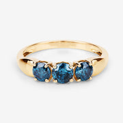Bids.com 1.03 Carat Genuine Blue Diamond 14K Yellow Gold Ring Rings White Smoke size 6.00,size 7.00,size 8.00