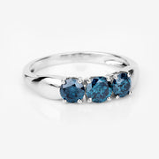 Bids.com 1.03 Carat Genuine Blue Diamond 14K White Gold Ring Rings White Smoke size 6.00,size 7.00,size 8.00,size 4.00