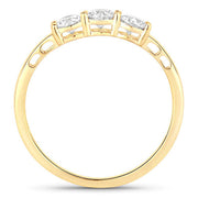 Bids.com 0.51 Carat Genuine Lab Grown Diamond 14K Yellow Gold Ring Rings White Smoke size 6.00,size 7.00,size 8.00