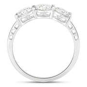 Bids.com 1.50 Carat Genuine Lab Grown Diamond 14K White Gold Ring Rings White Smoke size 6.00,size 7.00,size 8.00