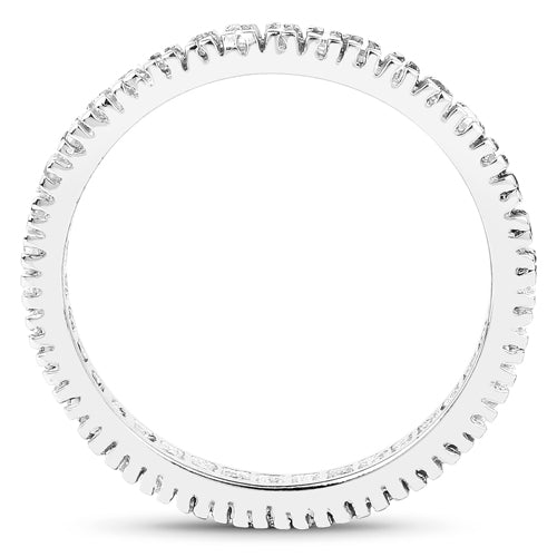 Bids.com 0.57 Carat Genuine Champagne Diamond .925 Sterling Silver Ring Rings White Smoke size 6.00,size 7.00,size 8.00,size 9.00