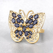Bids.com 2.86 Carat Genuine Blue Sapphire .925 Sterling Silver Ring Rings Light Gray size 6.00,size 7.00,size 8.00,size 9.00