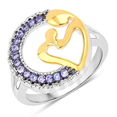 Bids.com 0.28 Carat Genuine Tanzanite .925 Sterling Silver Ring Rings White Smoke size 6.00,size 7.00,size 8.00