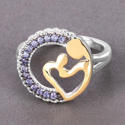 Bids.com 0.28 Carat Genuine Tanzanite .925 Sterling Silver Ring Rings Dim Gray size 6.00,size 7.00,size 8.00