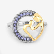 Bids.com 0.28 Carat Genuine Tanzanite .925 Sterling Silver Ring Rings White Smoke size 6.00,size 7.00,size 8.00