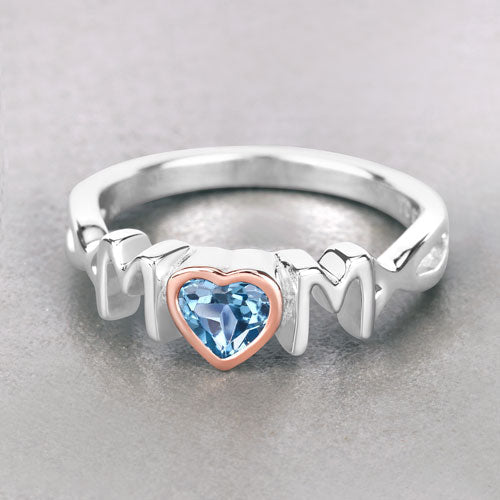 Bids.com 0.52 Carat Genuine Swiss Blue Topaz .925 Sterling Silver Ring Rings Gray size 6.00,size 7.00,size 8.00