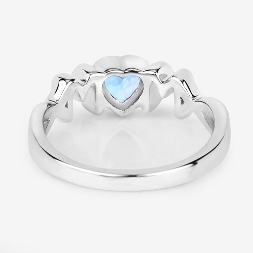 Bids.com 0.52 Carat Genuine Swiss Blue Topaz .925 Sterling Silver Ring Rings Lavender size 6.00,size 7.00,size 8.00