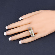 Bids.com 1.08 Carat Genuine Green Sapphire .925 Sterling Silver Ring Rings Dark Slate Gray size 7.50,size 6.00,size 7.00,size 8.00,size 9.00,size 5.00