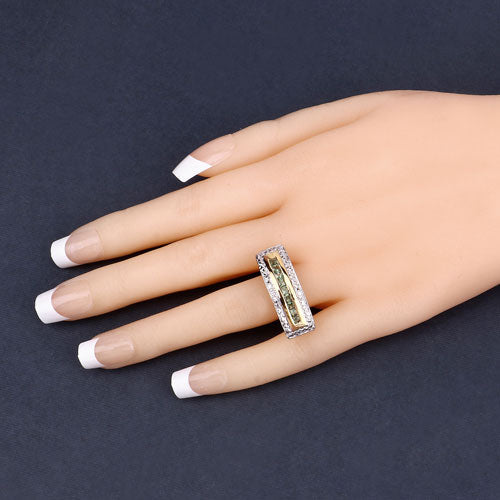 Bids.com 1.08 Carat Genuine Green Sapphire .925 Sterling Silver Ring Rings Dark Slate Gray size 7.50,size 6.00,size 7.00,size 8.00,size 9.00,size 5.00