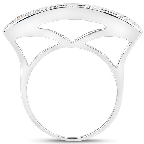 Bids.com 1.08 Carat Genuine Multi Sapphire .925 Sterling Silver Ring Rings White Smoke size 5.00,size 6.00,size 7.00,size 8.00,size 9.00