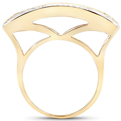 Bids.com 1.08 Carat Genuine Yellow Sapphire .925 Sterling Silver Ring Rings White Smoke size 5.00,size 6.00,size 7.00,size 7.50,size 8.00,size 9.00