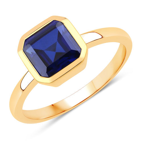 Bids.com 2.42 Carat Created Sapphire .925 Sterling Silver Ring Rings White Smoke size 6.00,size 7.00,size 8.00,size 5.00,size 9.00