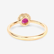 Bids.com 0.50 Carat Genuine Ruby 14K Yellow Gold Ring Rings White Smoke size 6.00,size 7.00,size 8.00