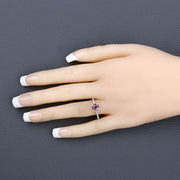 Bids.com 0.92 Carat Genuine Ruby and White Diamond 14K Yellow Gold Ring Rings Bisque size 6.00,size 7.00,size 8.00
