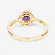 Bids.com 0.92 Carat Genuine Ruby and White Diamond 14K Yellow Gold Ring Rings White Smoke size 6.00,size 7.00,size 8.00