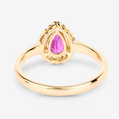 Bids.com 0.94 Carat Genuine Ruby and White Diamond 14K Yellow Gold Ring Rings White Smoke size 6.00,size 7.00,size 8.00