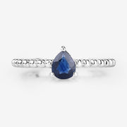 Bids.com 0.50 Carat Genuine Blue Sapphire 14K White Gold Ring Rings White Smoke size 6.00,size 7.00,size 8.00