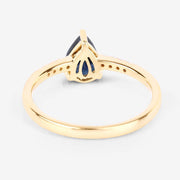 Bids.com 0.86 Carat Genuine Blue Sapphire and White Diamond 14K Yellow Gold Ring Rings White Smoke size 6.00,size 7.00,size 8.00