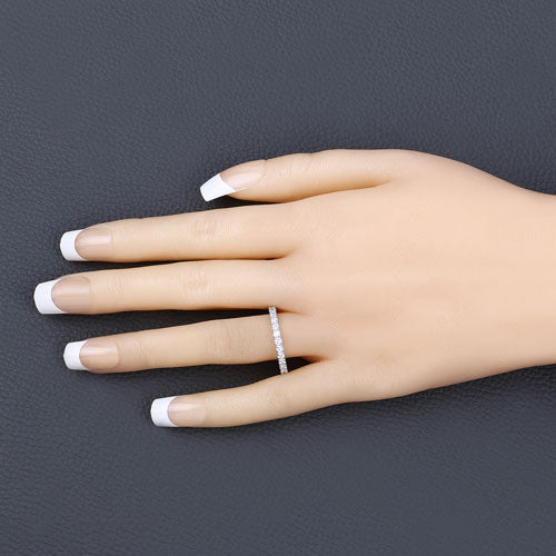 Bids.com 1.00 Carat Lab Grown Diamond 14K White Gold Ring Rings Wheat size 6.00,size 7.00,size 8.00
