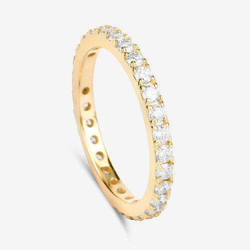 Bids.com 1.00 Carat Lab Grown Diamond 14K Yellow Gold Ring Rings White Smoke size 6.00,size 7.00,size 8.00