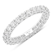 Bids.com 1.50 Carat Lab Grown Diamond 14K White Gold Ring Rings White Smoke size 6.00,size 7.00,size 8.00