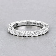 Bids.com 1.50 Carat Lab Grown Diamond 14K White Gold Ring Rings Gray size 6.00,size 7.00,size 8.00
