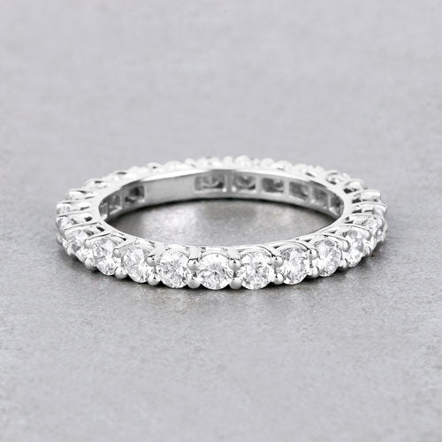 Bids.com 1.50 Carat Lab Grown Diamond 14K White Gold Ring Rings Gray size 6.00,size 7.00,size 8.00