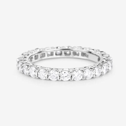 Bids.com 1.50 Carat Lab Grown Diamond 14K White Gold Ring Rings Lavender size 6.00,size 7.00,size 8.00
