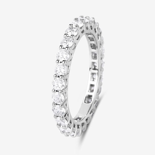 Bids.com 1.50 Carat Lab Grown Diamond 14K White Gold Ring Rings White Smoke size 6.00,size 7.00,size 8.00
