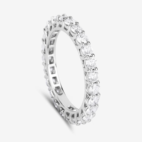 Bids.com 1.50 Carat Lab Grown Diamond 14K White Gold Ring Rings White Smoke size 6.00,size 7.00,size 8.00