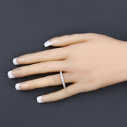 Bids.com 1.50 Carat Lab Grown Diamond 14K White Gold Ring Rings Wheat size 6.00,size 7.00,size 8.00