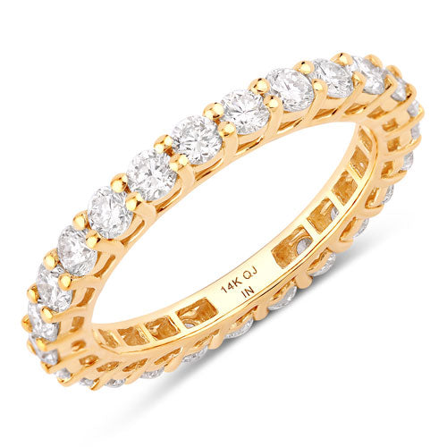 Bids.com 1.50 Carat Lab Grown Diamond 14K Yellow Gold Ring Rings White Smoke size 6.00,size 7.00,size 8.00