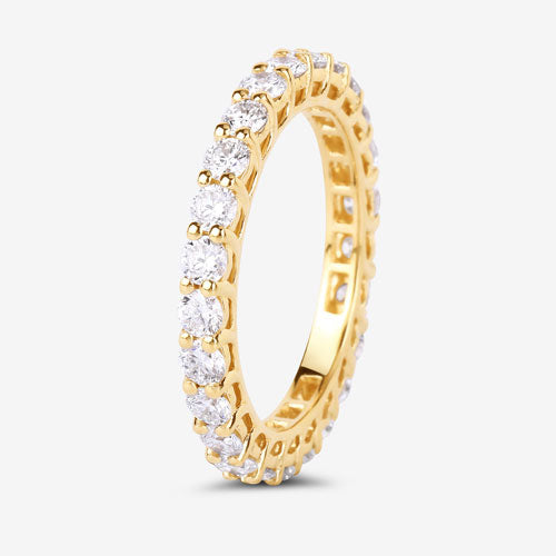 Bids.com 1.50 Carat Lab Grown Diamond 14K Yellow Gold Ring Rings White Smoke size 6.00,size 7.00,size 8.00