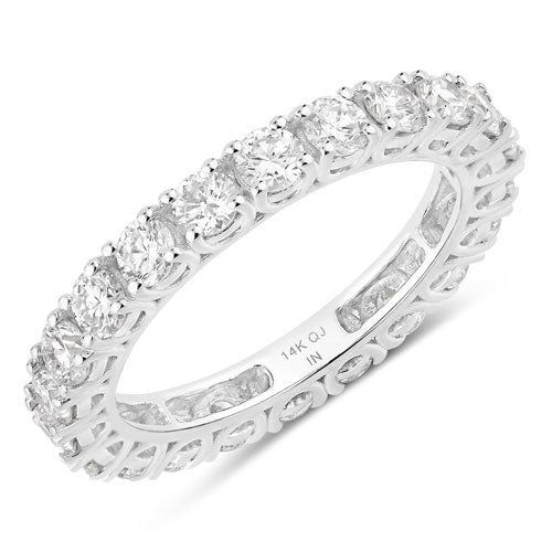 Bids.com 2.00 Carat Lab Grown Diamond 14K White Gold Ring Rings White Smoke size 6.00,size 7.00,size 8.00
